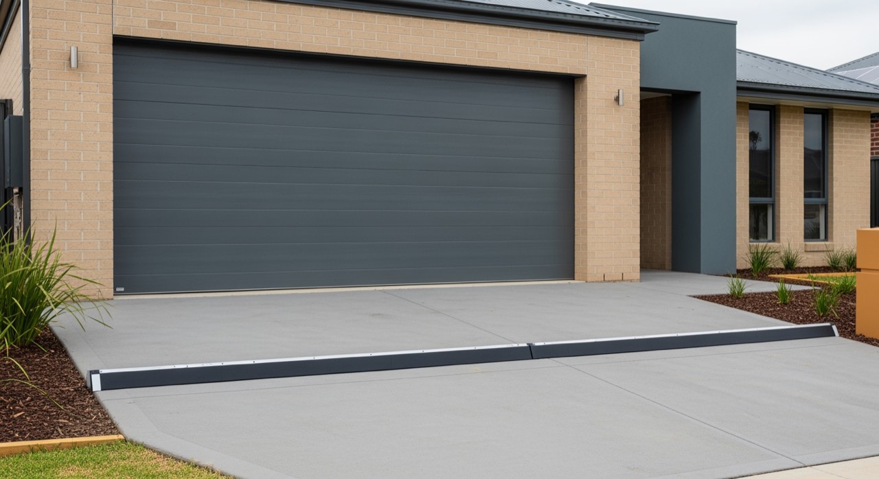 An Australian suburban garage opening