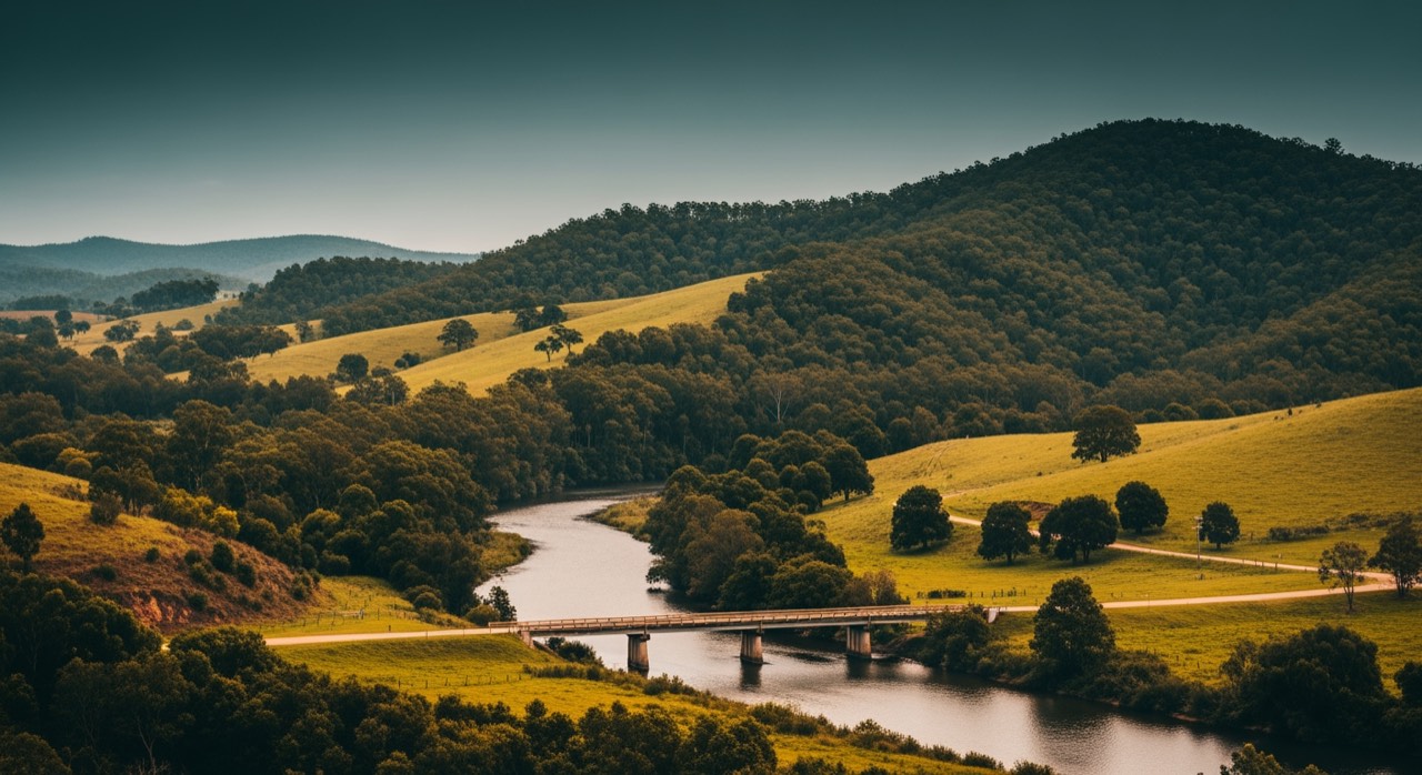 A calm Northern Rivers NSW landscape